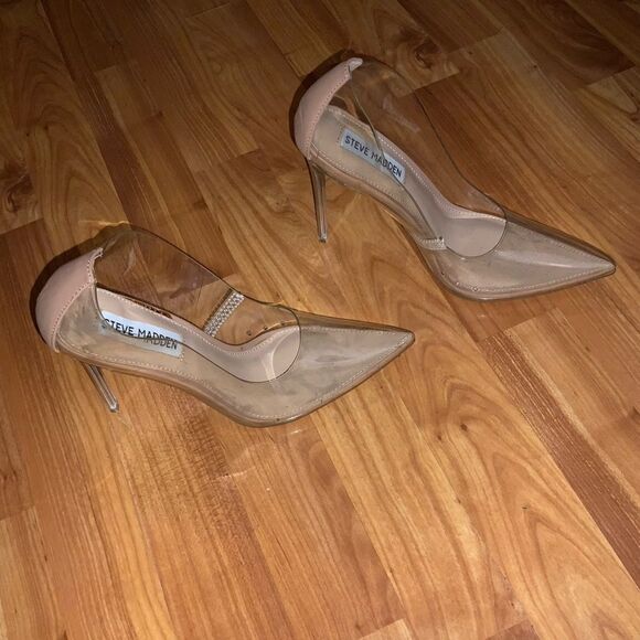 Steve Madden Women's Clear Heels - Picture 3 of 5